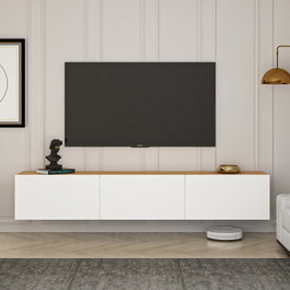 Hanah Home Soporte para TV Blanco y Pino Atlántico